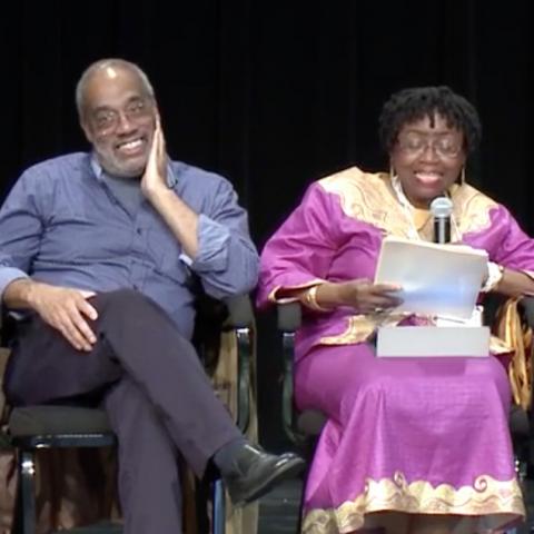 Video still from a presentation about Freedom Summer