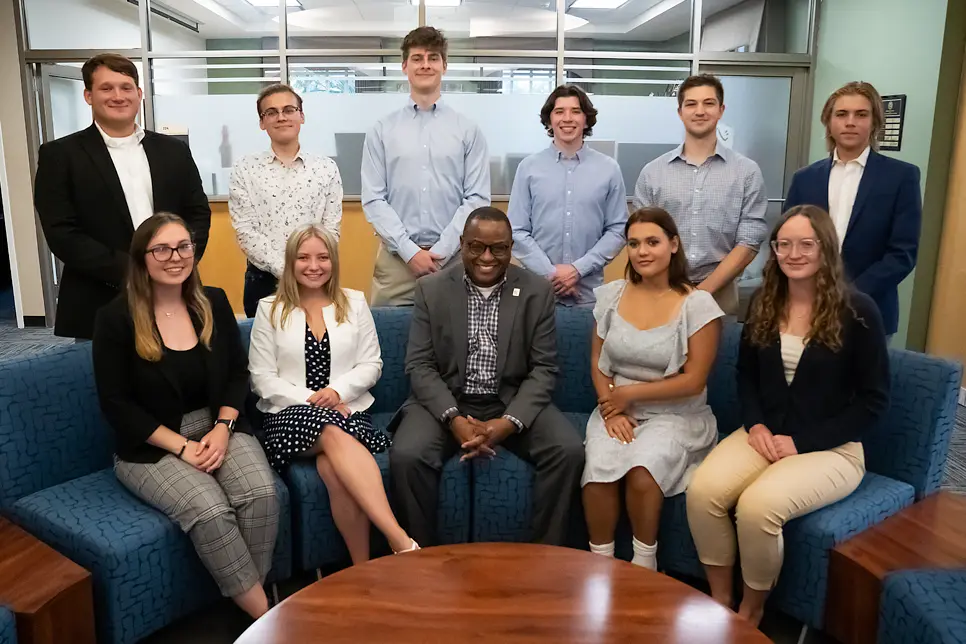 The Library Dean with the Student Advisory Council